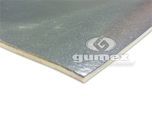 Podlahová guma GRABIOL ACOUSTIC, 6mm, šírka 1400mm, PVC, hladký povrch, šedá
